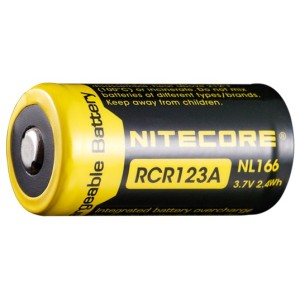 Batterie rechargeable Nitecore RCR123A 650mAh 3.7V 2,4Wh
