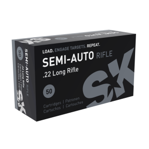 Cartouches SK SEMI AUTO RIFLE- Calibre: 22LR - Boite de 50 unités