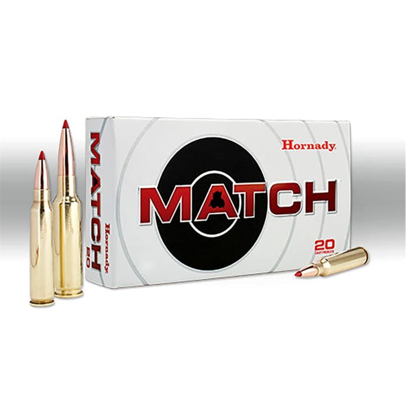 Cartouches HORNADY Calibre 6,5 CREEDMOOR 140grs ELD MATCH - Boite de 20 unités
