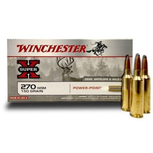 WINCHESTER 270 WSM POWERPOINT 150grs - boite de 20 unités
