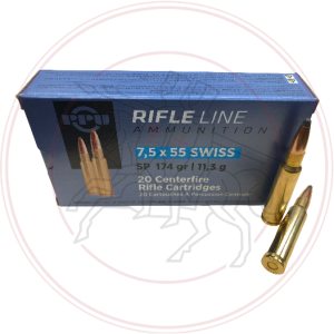Cartouches PPU SP - Calibre 7,5x55 SUISSE  - 174grs