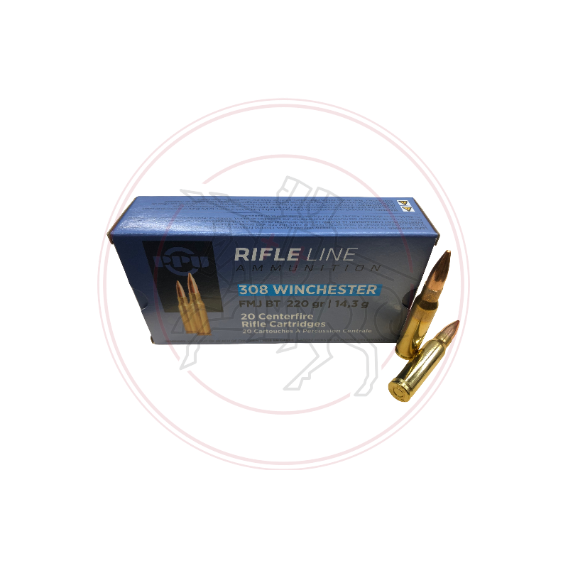 Cartouches PPU FMJBT - Calibre: 308win  - 220grs