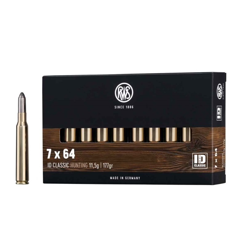 Cartouches RWS  7x64 ID CLASSIC 11.5g / 177gr