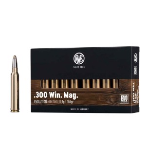 Cartouches RWS  300Win EVOLUTION POWER BONDED 11.9g / 184gr