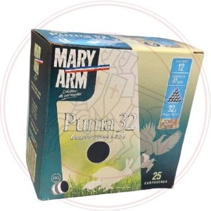 Cartouches MARY ARM PUMA 32 - Cal 12/67 32gr N°10 BG X25