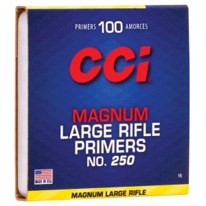 AMORCES CCI - LARGE RIFLE MAGNUM - CCI 250 - Boite de 100 unités