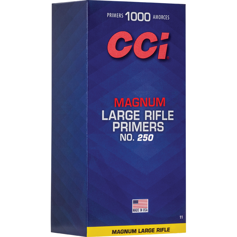 AMORCES CCI - LARGE RIFLE MAGNUM - CCI 250 - Boite de 100 unités