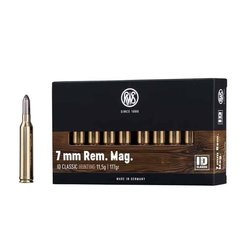 Cartouches RWS  7MM REM MAG ID CLASSIC HUNTING 11.5g / 177gr
