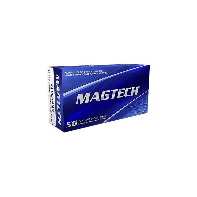 Cartouches MAGTECH - Calibre 44 REM MAG- 240gr - SJSP FLAT - x50