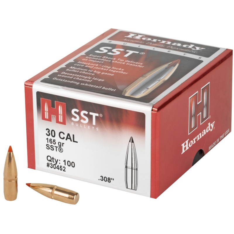 Ogives HORNADY 30 CAL 308 165gr SST 30452