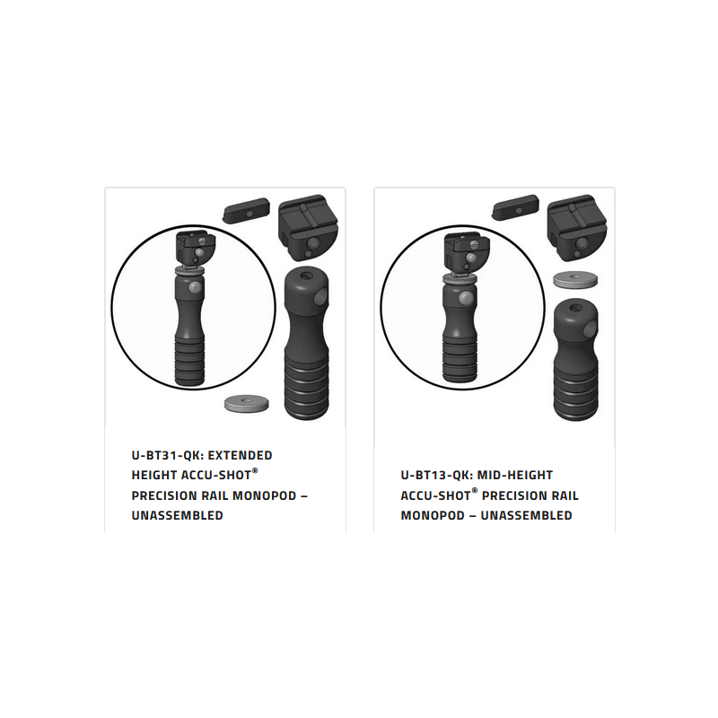 MONOPOD ACCU-SHOT PRM STANDARD HEIGHT BT12-QK
