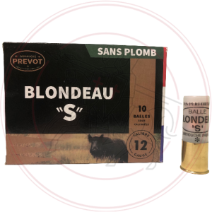 CARTOUCHES DE CHASSE PREVOT - BLONDEAU "S" - SANS PLOMB Cal:12/70 23gr