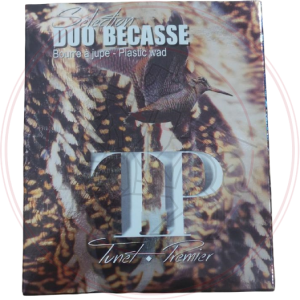 Cartouches TUNET TP DUO BECASSE plombs n°10 et 8 - Cal. 12/70 - Bourre