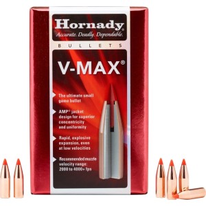 Ogives HORNADY V-MAX - Cal: .224 - 53grs - Boite de 100 unités