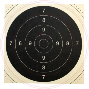 Visuel centre de cible C50 - 21x21 - a l'unitée