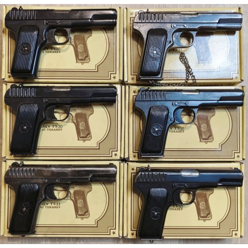 Pistolets TOKAREV TT-30 - Fabrication Russe - Plaquettes CCCP - Calibre 7,62x25 - OFFRE SPECIALE