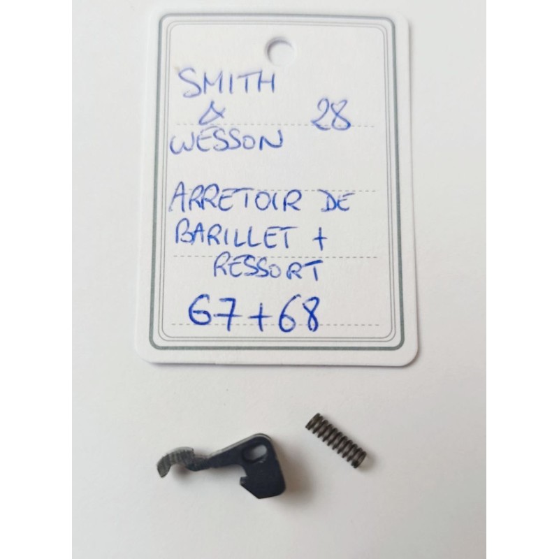 PIÈCE SMITH & WESSON MOD 28 - N FRAME - ARRETOIR DE BARILLET + RESSORT