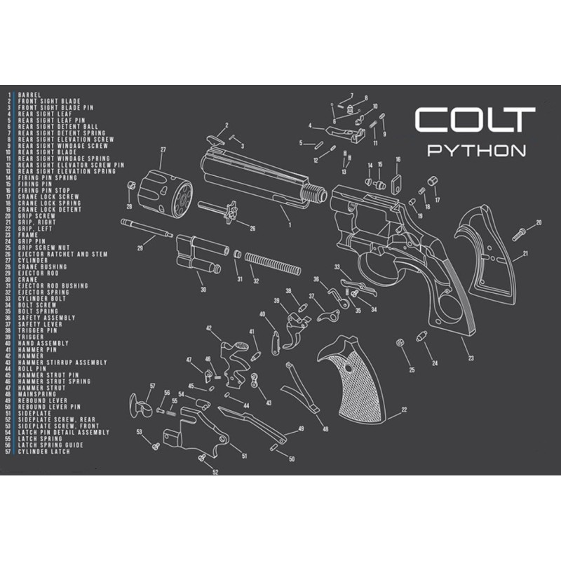 PIÈCE COLT MOD. PYTHON - AXE DE BARILLET