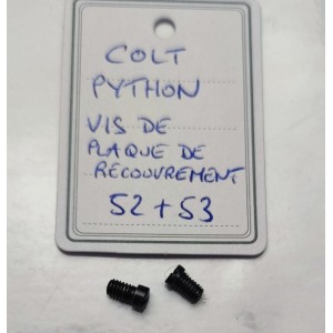 PIÈCE COLT MOD. PYTHON - VIS DE PLAQUE DE RECOUVREMENT (LA PAIRE)