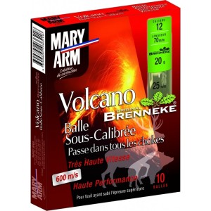 Cartouches MARY ARM VOLCANO BALLE - Cal:12/70 - 20Gr - sous calibrée