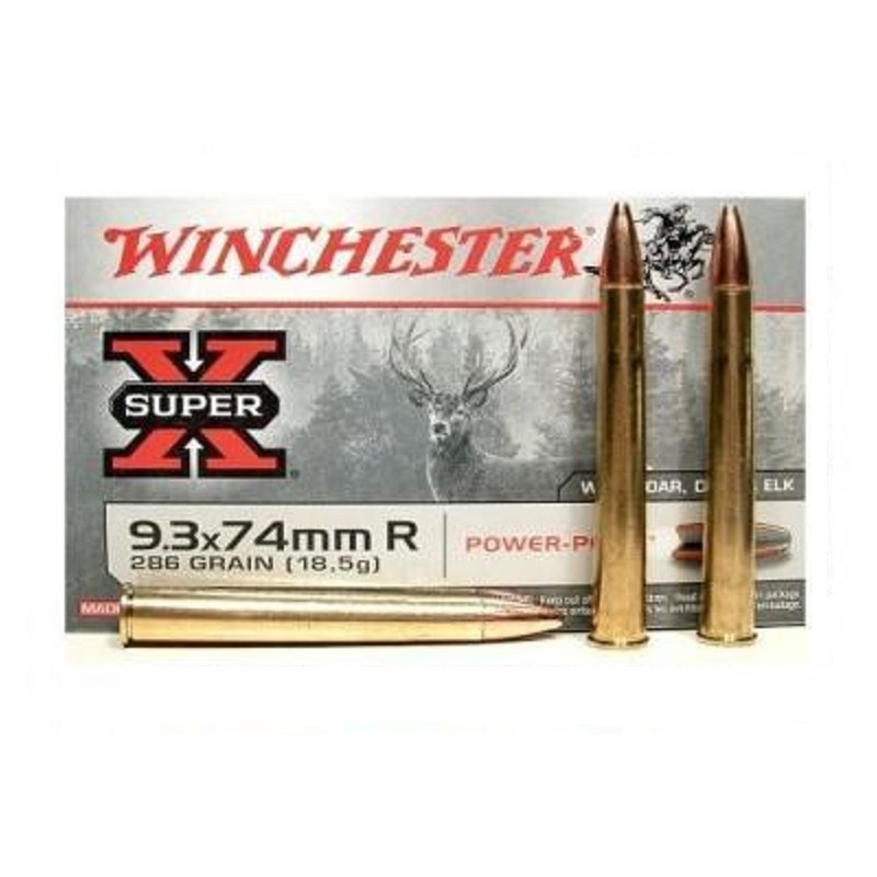 Cartouches WINCHESTER 9.3X74 POWER POINT 286grs - Boite de 20 unités