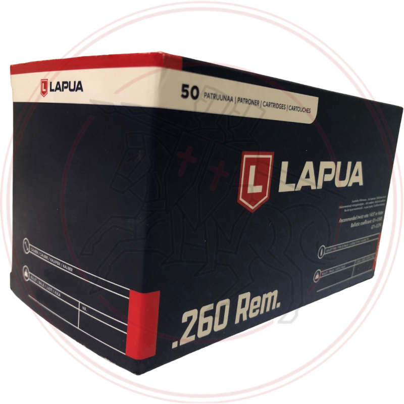 Cartouches LAPUA OTM SCENAR GB458 - Cal: 6,5x47 lapua - 139Gr (8.8g)