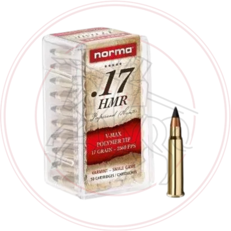 Cartouches NORMA varmint polymer TIP V-MAX - cal:17HMR - 17 grains - p