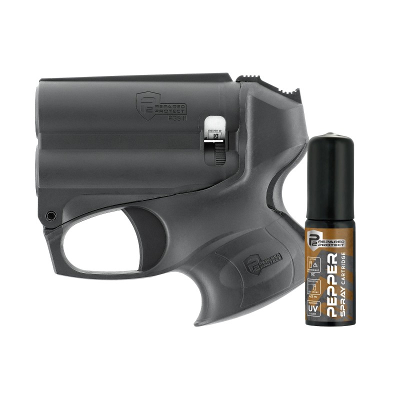 Pistolet P2P PGS II lampe 200 lumens + spay poivre 11ml