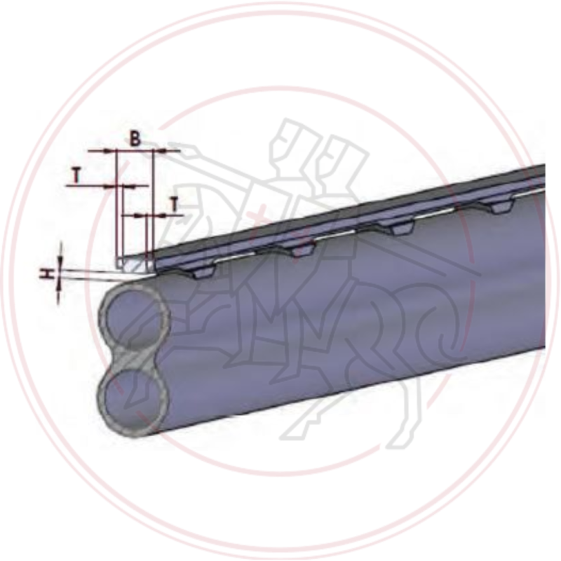 Rail RECKNAGEL Prisme 21 - Bande de battue de 7 à 8,1 mm h: 1,4 à 2 mm