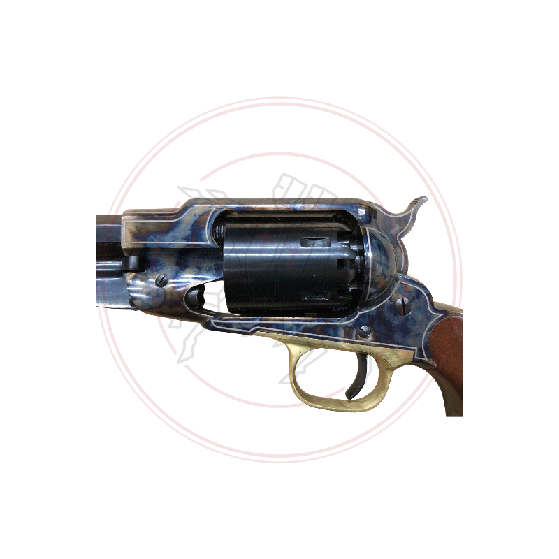 REVOLVER REMINGTON 1858  ACIER/LAITON - JASPAGE GRAVE - CAL: 44 PIETTA