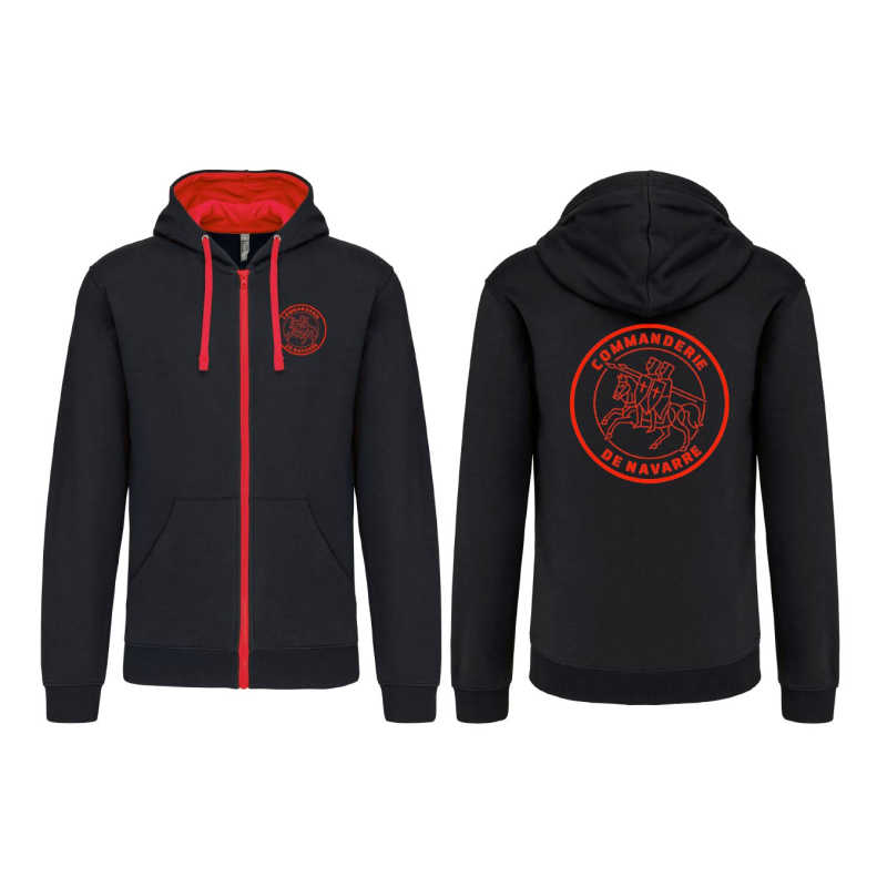 Sweat capuche Commanderie de Navarre