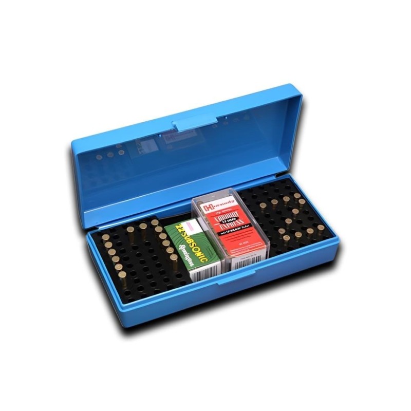 Boîte MTM 100 cartouches 22LR 17HMR Bleu