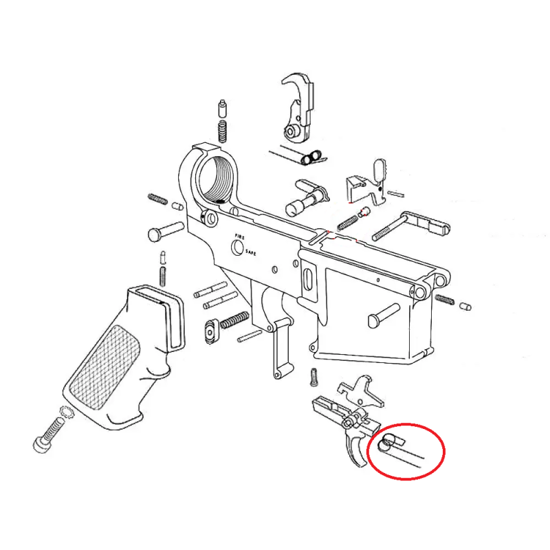 Eemann Tech - Competition Trigger Spring  (ressort de détente) AR 15