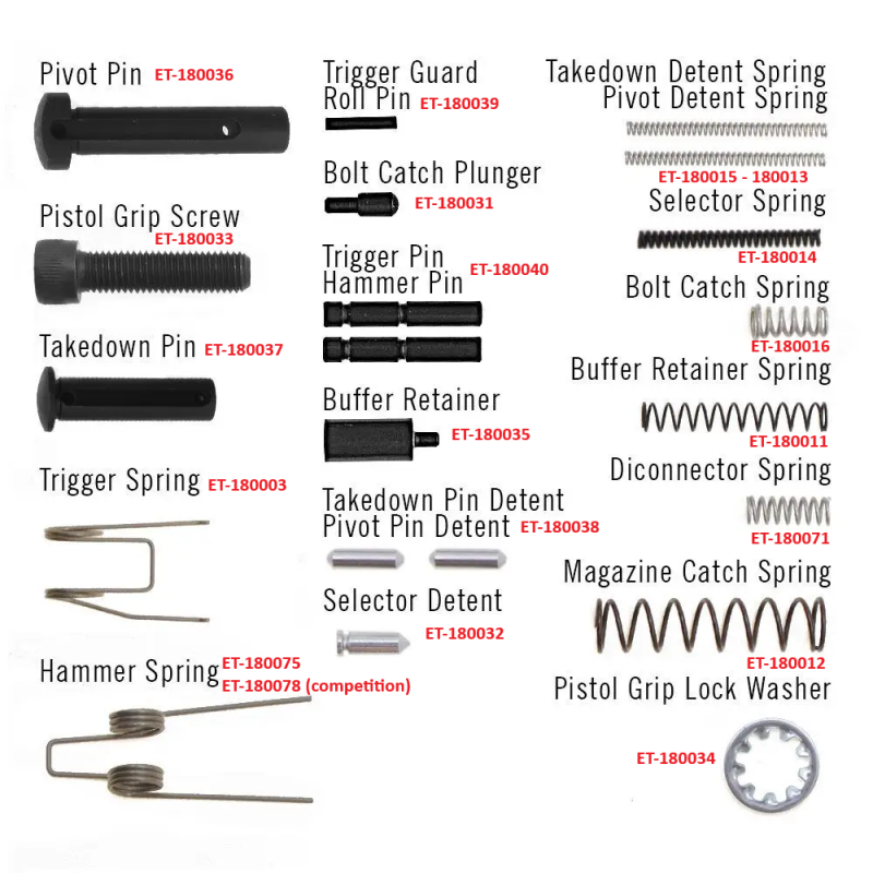 Eemann Tech - Competition Hammer Spring (ressort de marteau competitio