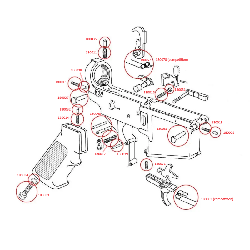 Eemann Tech - Competition Hammer Spring (ressort de marteau competitio