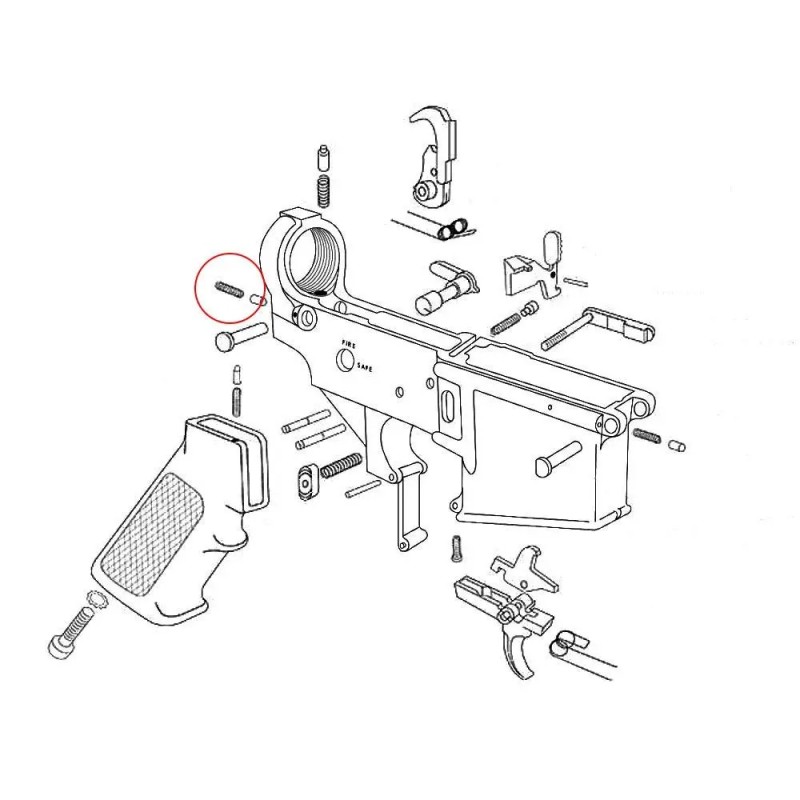 EEMANN TECH  - Takedown Detent Spring (ressort de pin takedown)