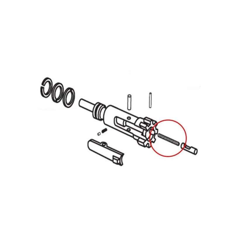 EEMANN TECH  - Ejector spring (ressort d'éjecteur) pour AR15