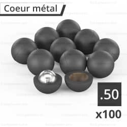 100 Balles RBI 50 coeur bille acier pour UMAREX T4E cal.50