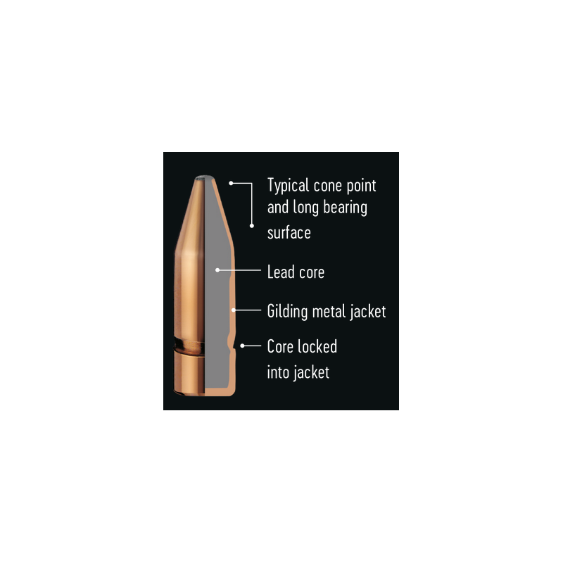 Cartouches RWS 7x64 KEGELSPITZ HUNTING - 8,0g / 123gr - X20