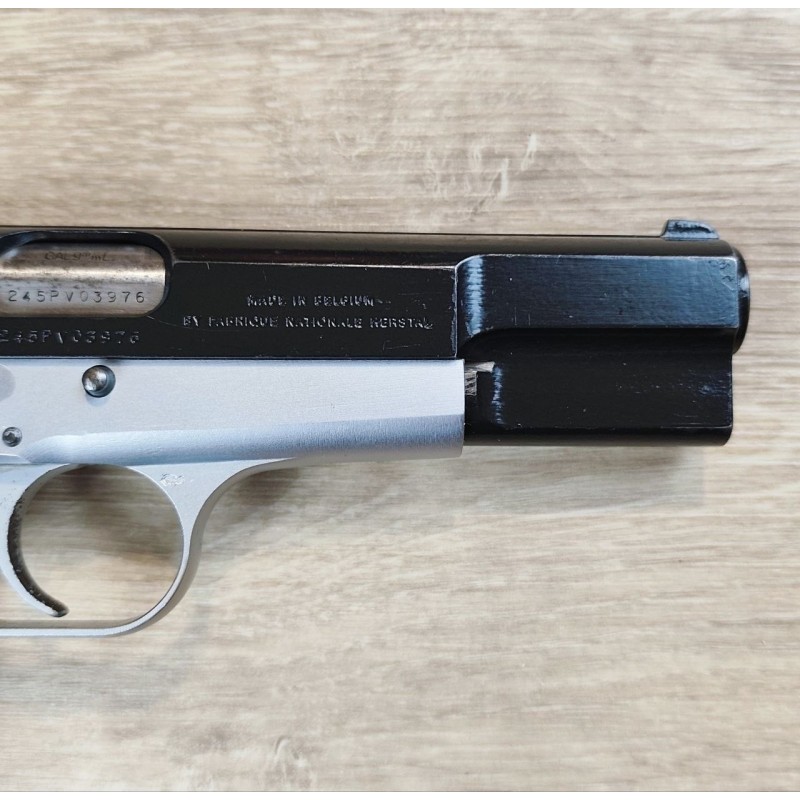 Pistolet BROWNING GP35 9x19 nickelé Occasion révisée surplus Police