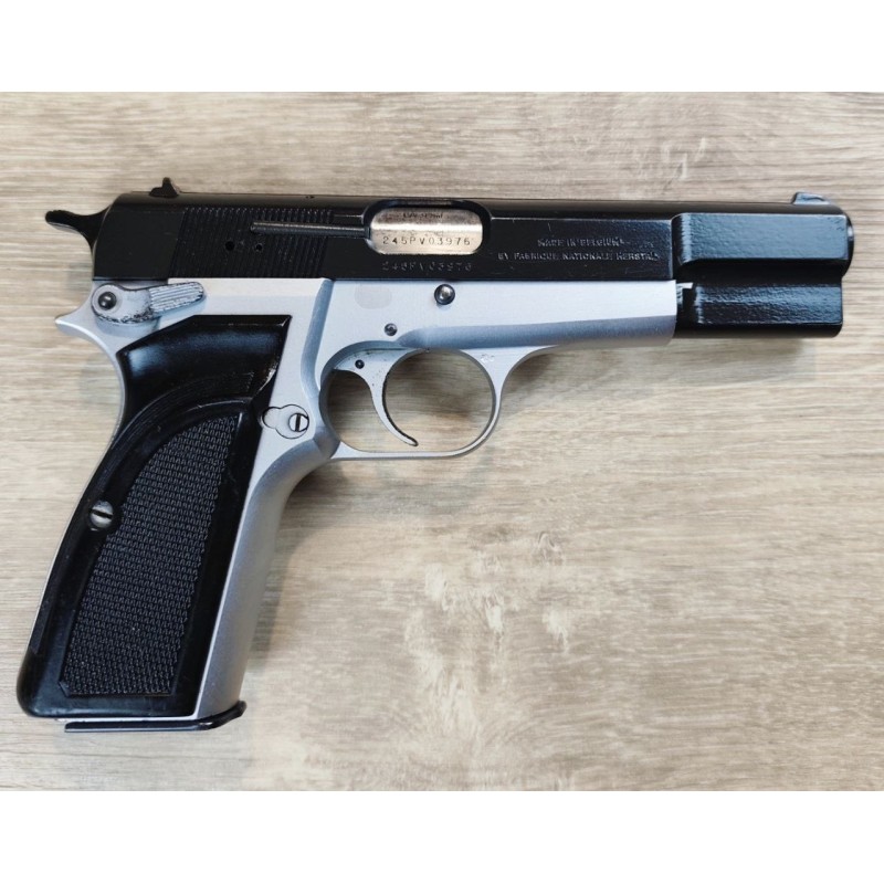 Pistolet BROWNING GP35 9x19 nickelé Occasion révisée surplus Police