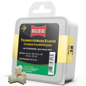 Tampon de nettoyage BALLISTOL Feutre Classique Cal. 38 - 60 Pcs