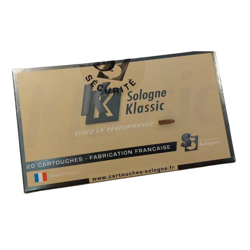 Cartouche SOLOGNE - Cal: 270 WIN - SUBSONIQUE - 150 grs - Boite de 20