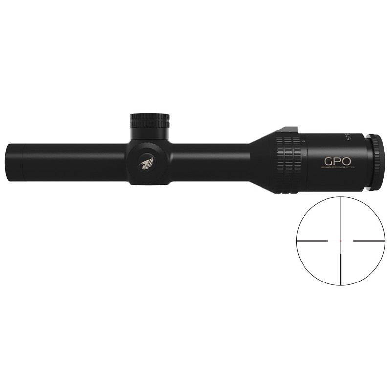 Lunette de battue GPO SPECTRA 6X - 1-6X24 - Ret: G4 IL - SFP (Mrad)