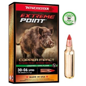 Cartouches Winchester 30-06 Extreme Point Copper