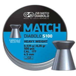 BOITE 500 PLOMBS JSB DIABOLO BLUE MATCH CAL.4.5