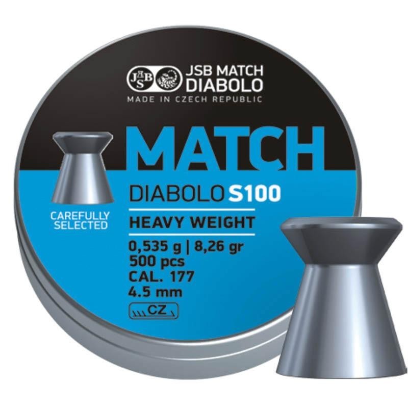 BOITE 500 PLOMBS JSB DIABOLO BLUE MATCH CAL.4.5