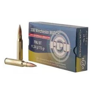 Cartouches 308 Win FMJBT 175gr PPU