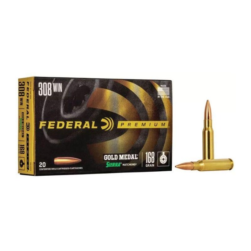 Federal 308 Win 168gr Sierra MatchKing