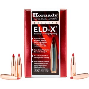 Ogives HORNADY ELD MATCH Cal 30 (.308") 212gr 3077 Boîte de 100 chasse